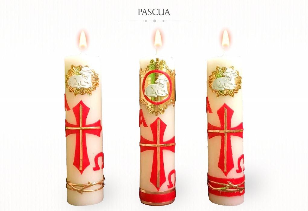 Cirios pascuales artesanales de Ignis Dei